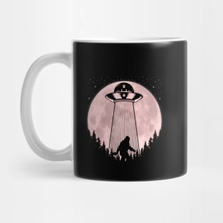 Bigfoot UFO Abduction Alien Mug